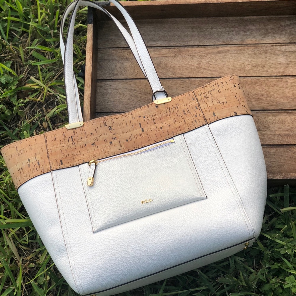 Ralph Lauren White & Cork tote bag!